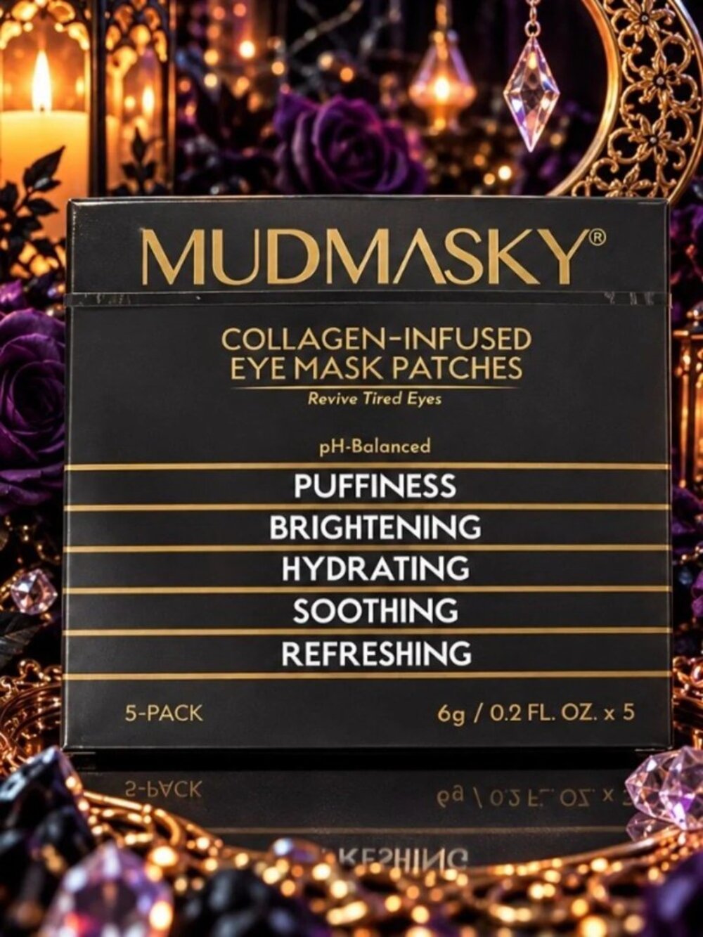 NEW Mudmasky Collagen-infused Eye Mask Patches Set